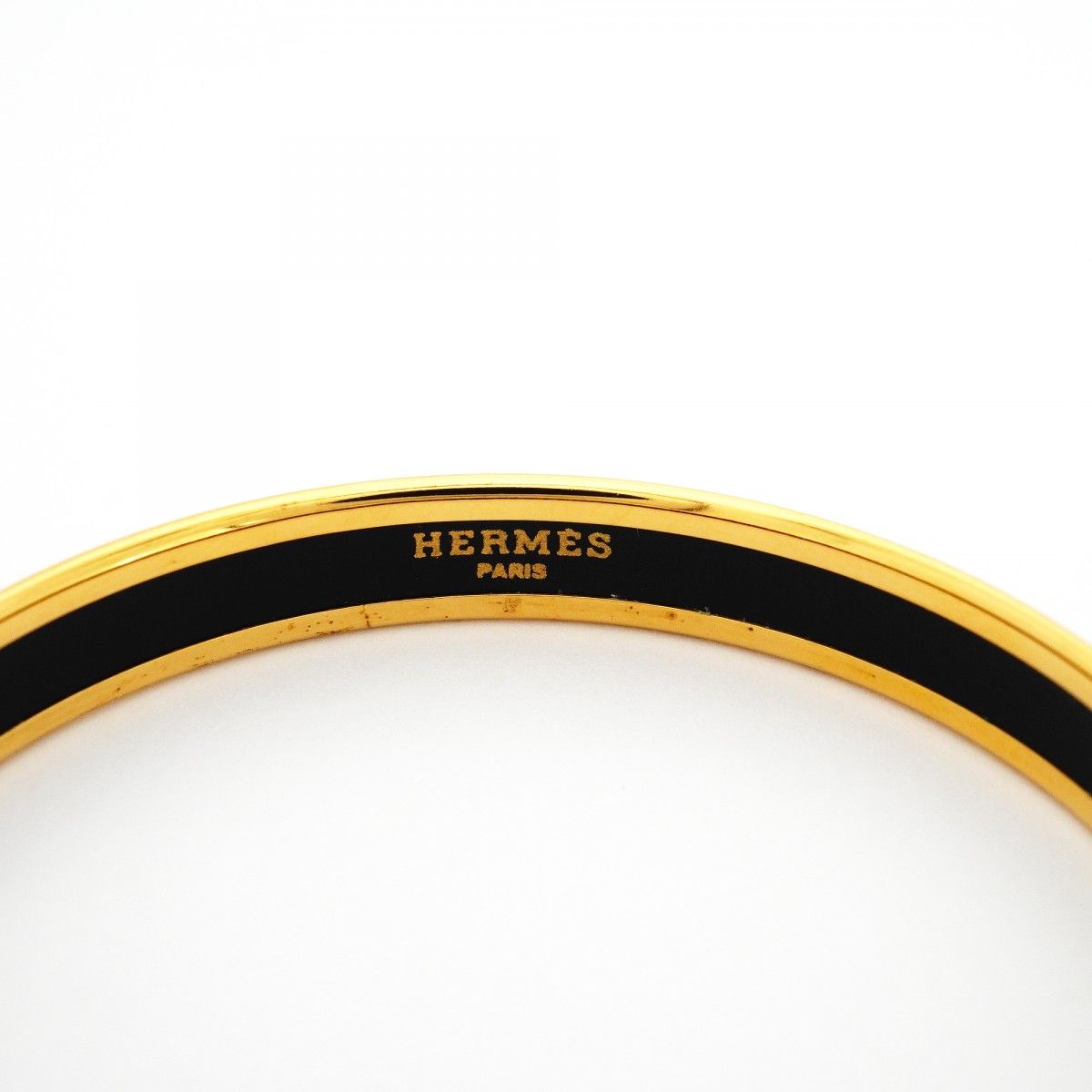 Hermes Bangle Enamel PM Gold Plated Cloisonne Multicolor Bracelet — view 4