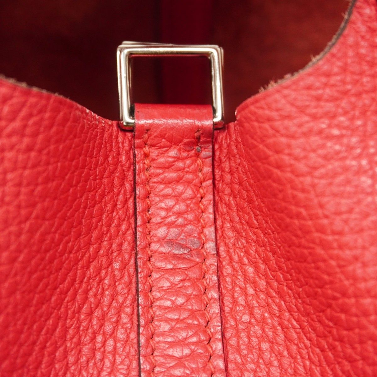 Hermes Handbag Picotin Lock PM Taurillon Clemence Rose Silver — view 9