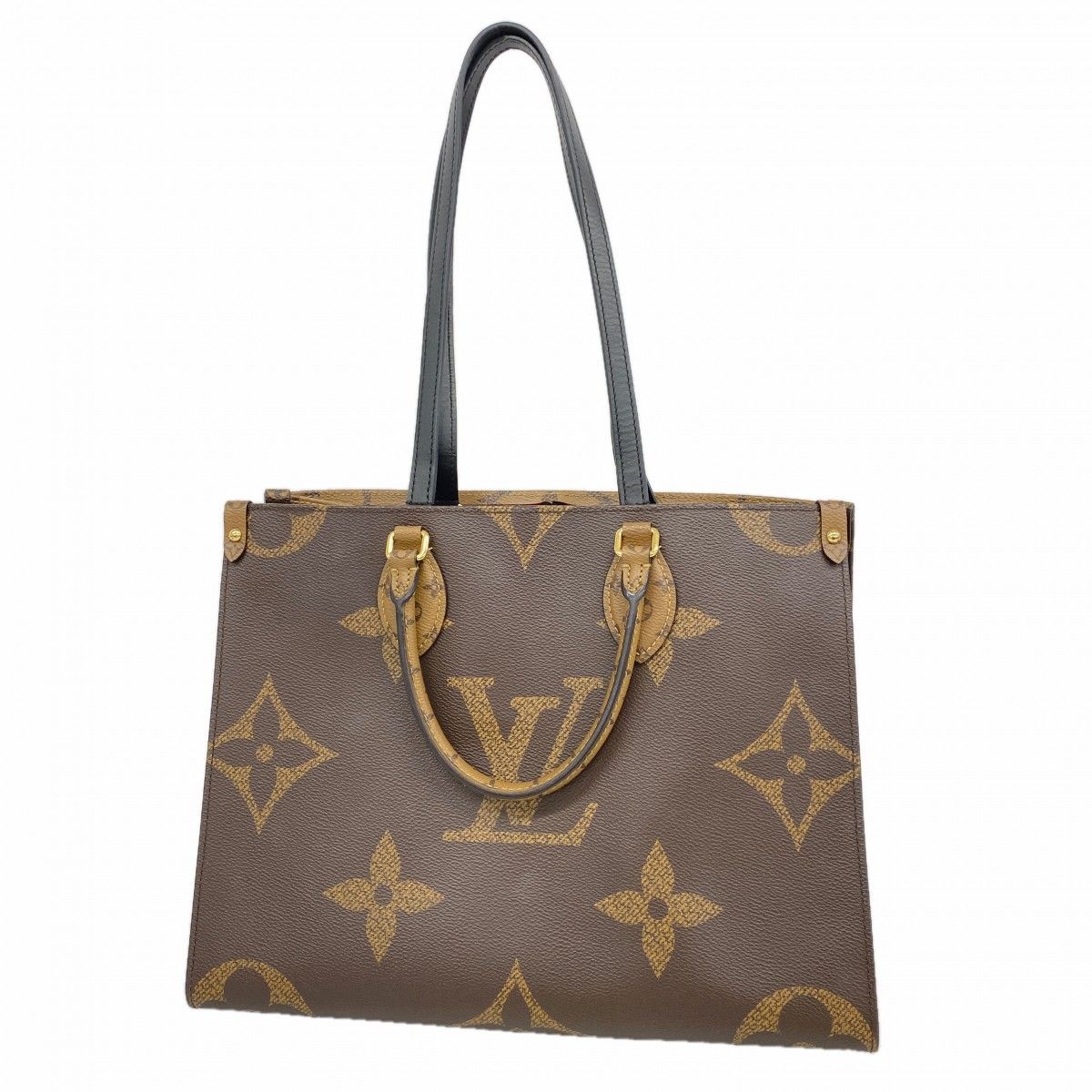 Louis Vuitton Tote Monogram Giant Reverse On The Go MM Brown