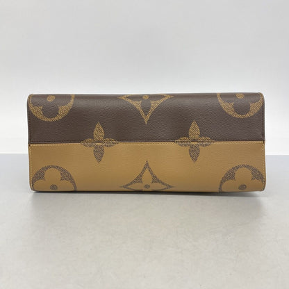 Louis Vuitton Tote Monogram Giant Reverse On The Go MM Brown — view 3