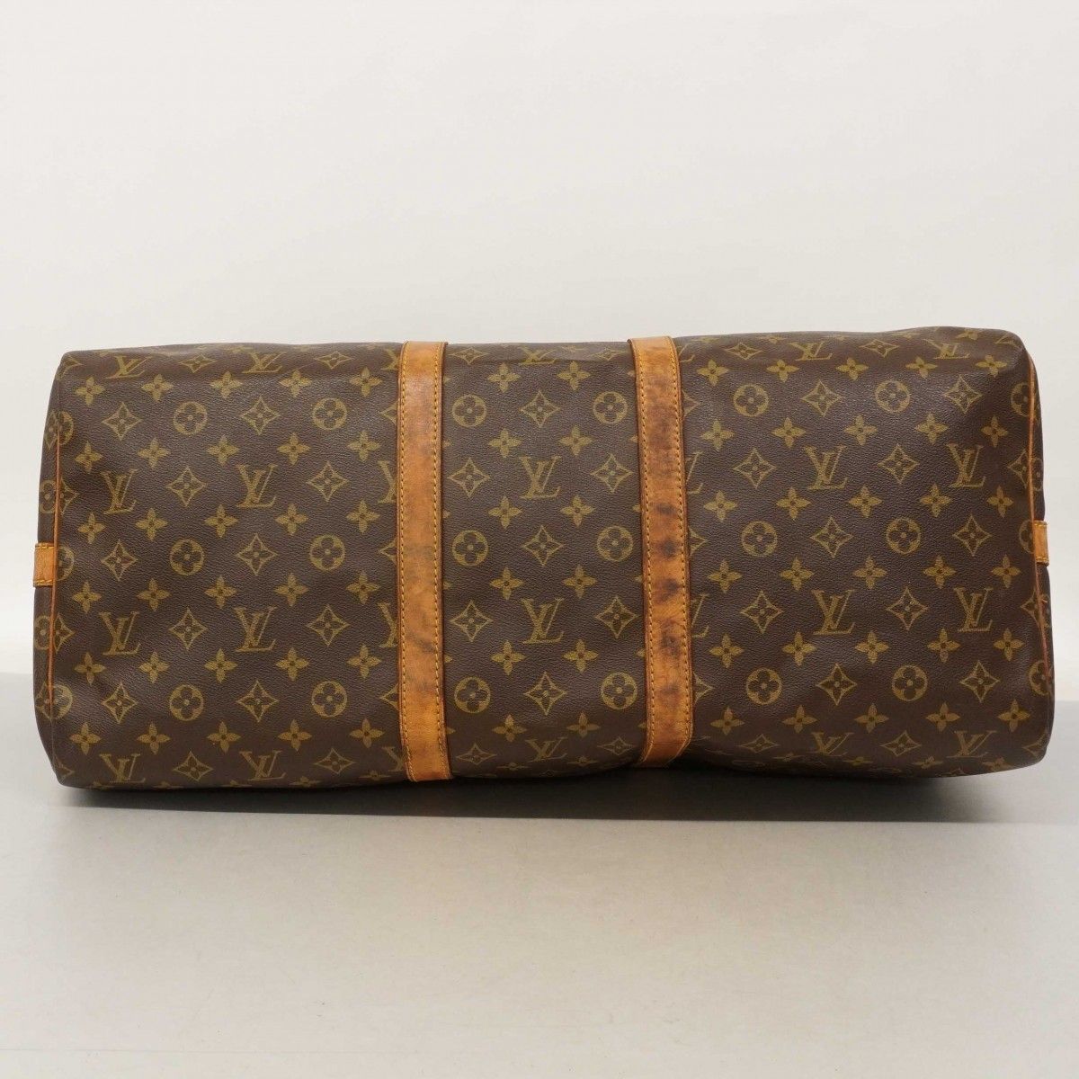 Louis Vuitton Boston Bag Monogram Keepall Bandouliere 55 Brown — view 3