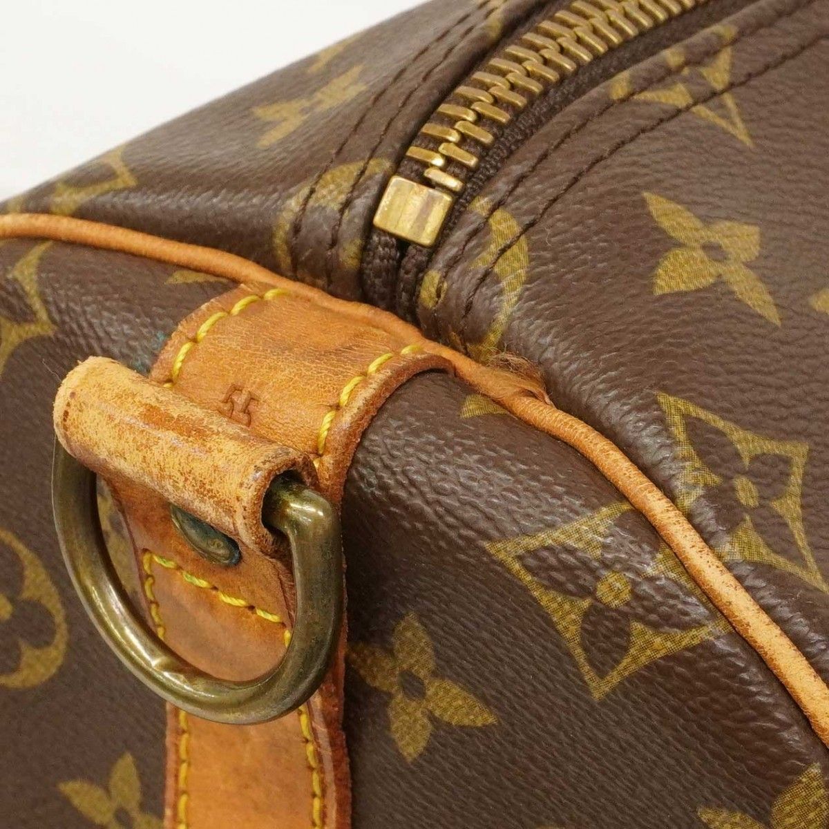 Louis Vuitton Boston Bag Monogram Keepall Bandouliere 55 Brown — view 9