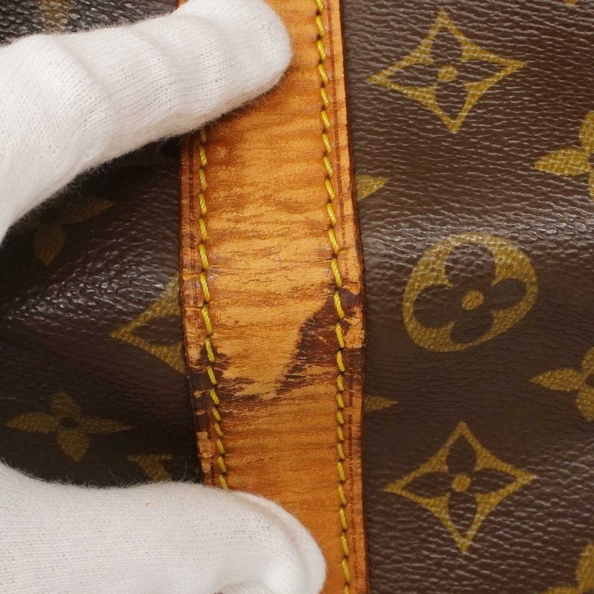 Louis Vuitton Boston Bag Monogram Keepall Bandouliere 55 Brown — view 7