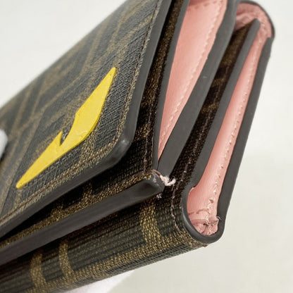 Fendi Trifold Wallet Zucca Mon Star Brown Gold — view 4
