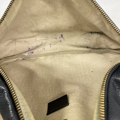 Gucci Waist Bag Leather Black Gold — view 4