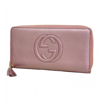 Gucci Wallet Soho Leather Purple Gold