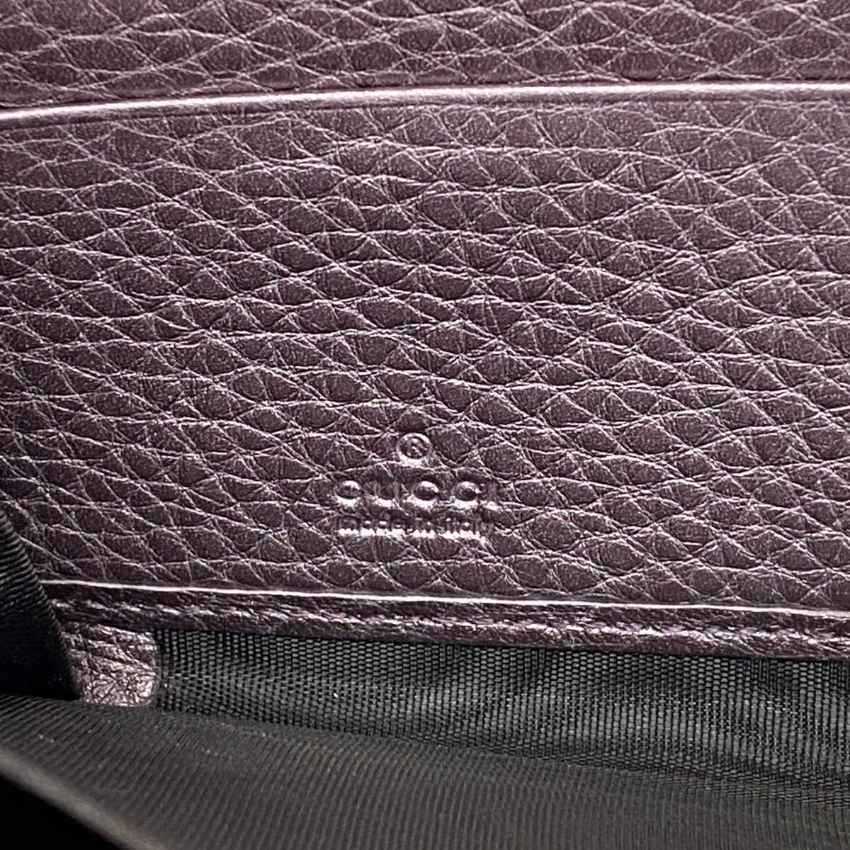 Gucci Wallet Soho Leather Purple Gold — view 4