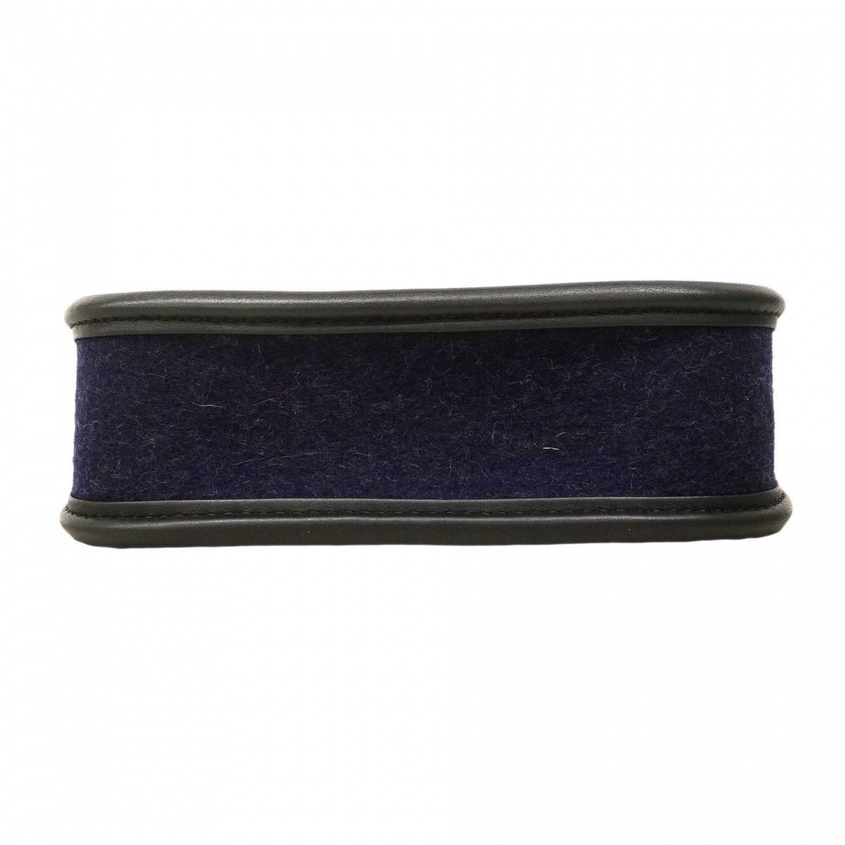 Hermes Shoulder Bag Evelyne TPM Felt Navy Silver — view 3
