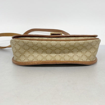 Celine Shoulder Bag Macadam Beige Gold — view 3