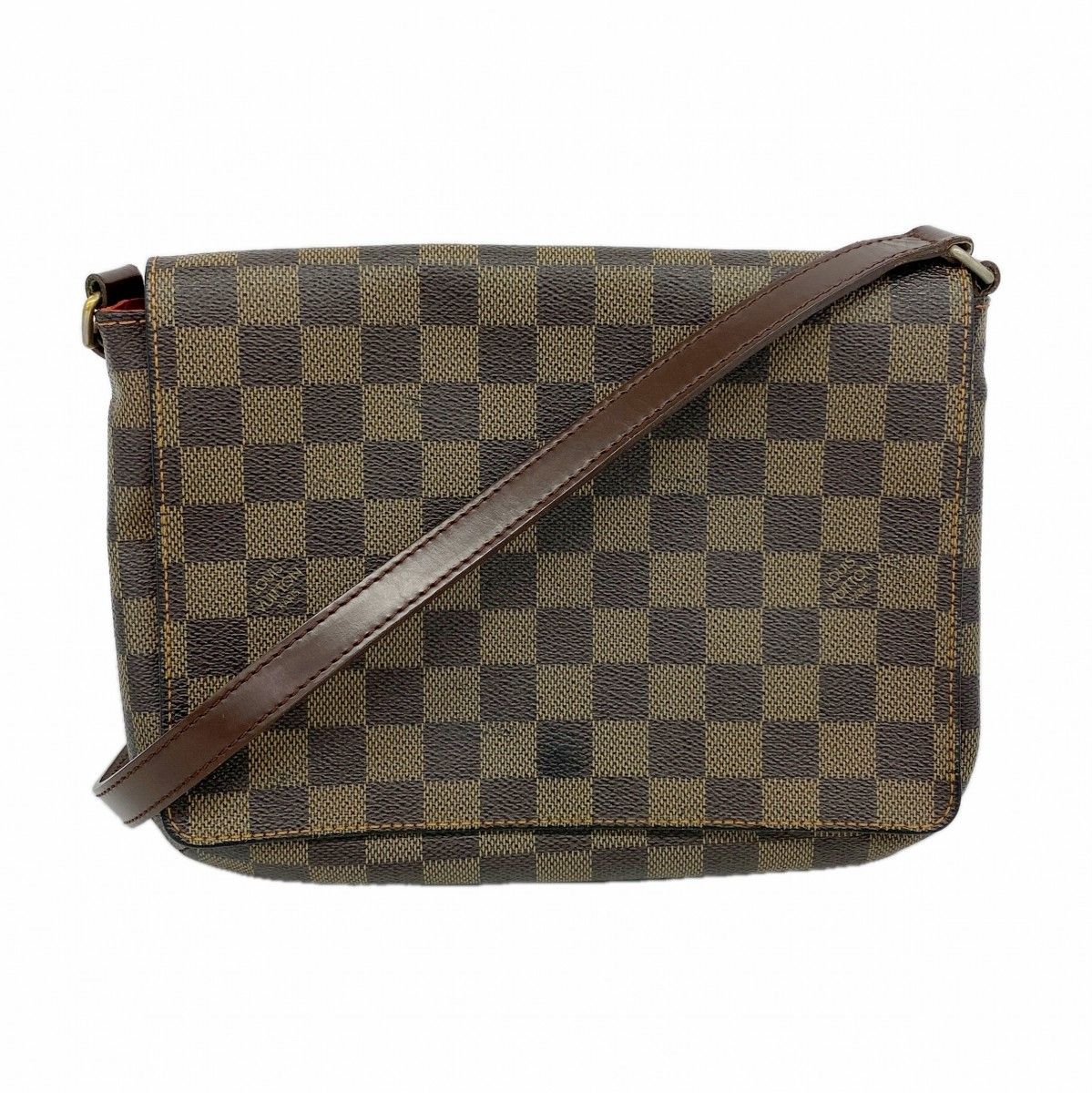 Louis Vuitton Shoulder Bag Damier Musette Tango Long Strap Ebene