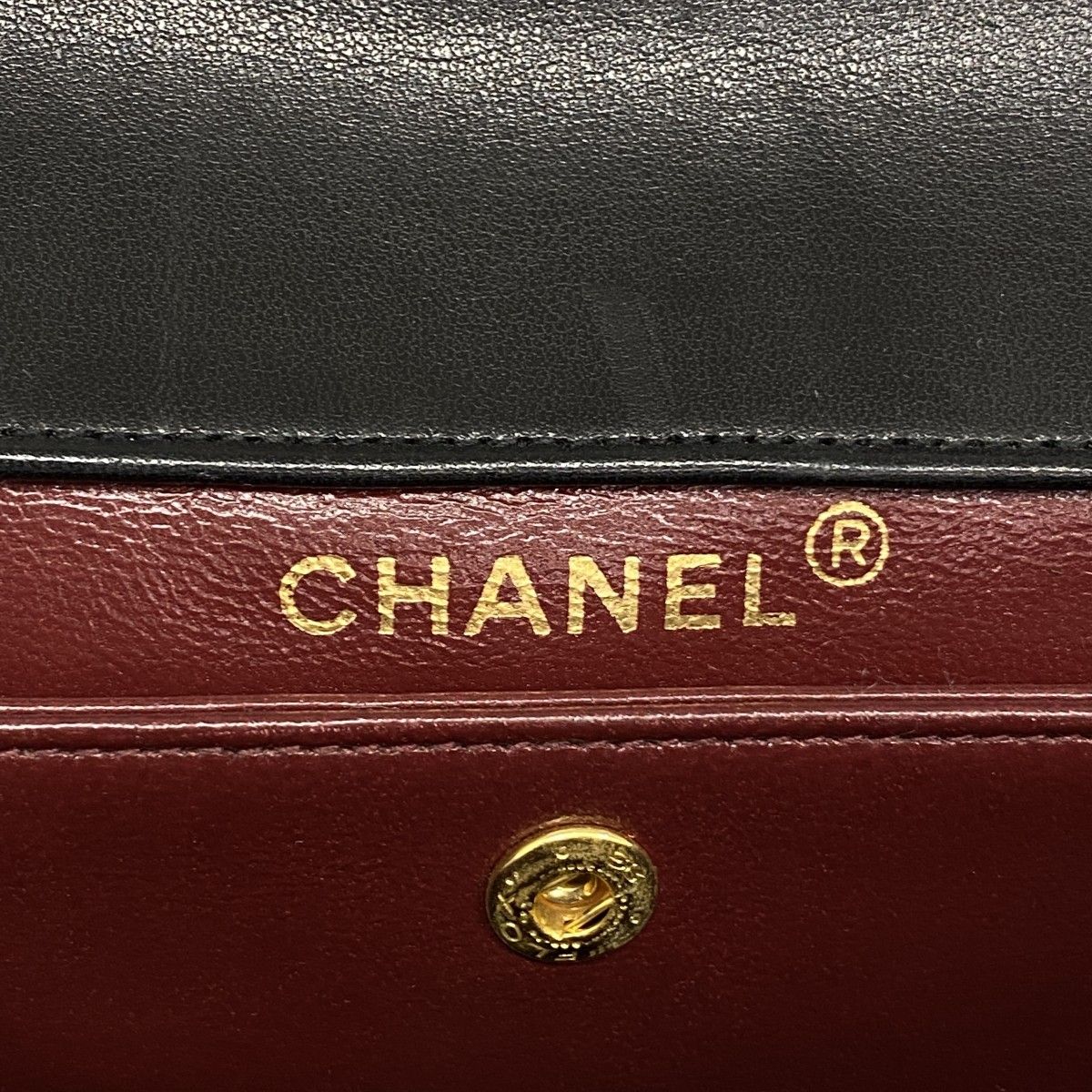 Chanel Shoulder Bag Quilted Lambskin Black Gold — view 5
