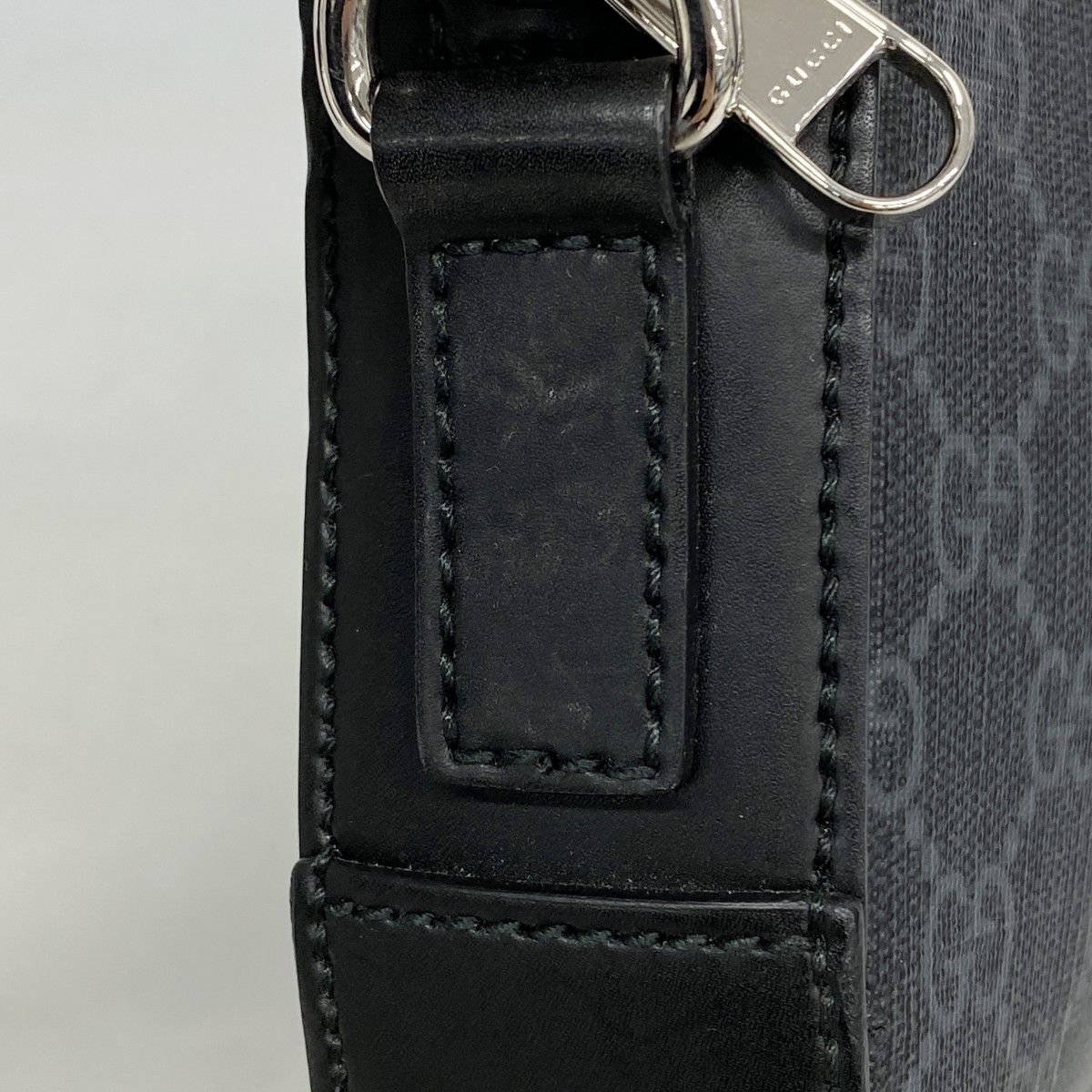 Gucci Clutch GG Supreme Black Silver — view 7