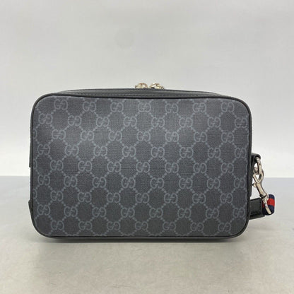 Gucci Clutch GG Supreme Black Silver — view 9
