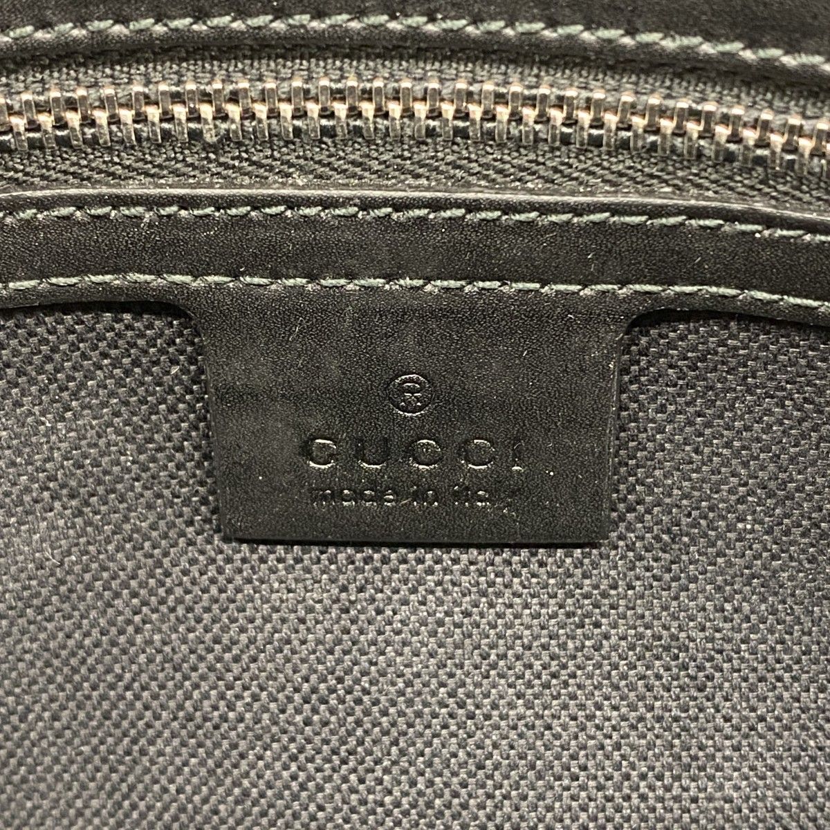 Gucci Clutch GG Supreme Black Silver — view 5