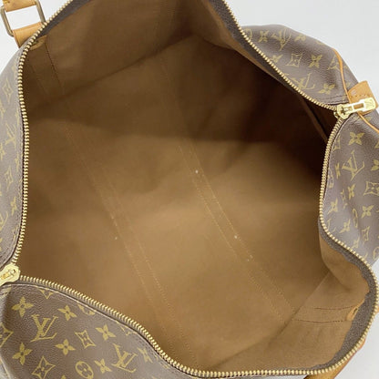 Louis Vuitton Boston Bag Monogram Keepall 55 Brown — view 4