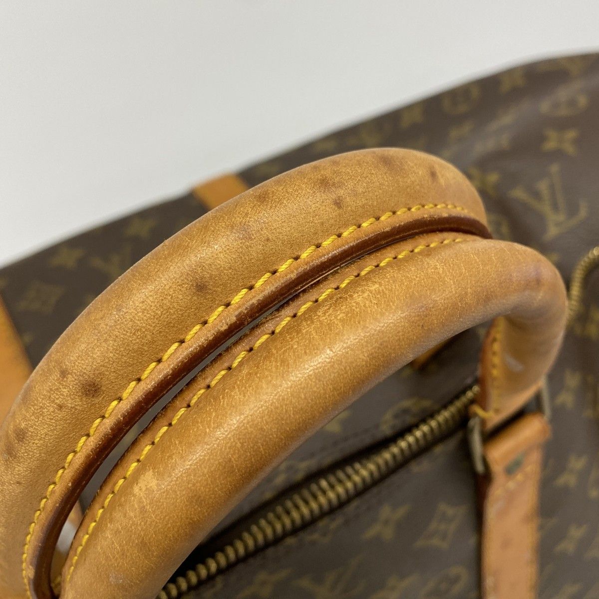 Louis Vuitton Boston Bag Monogram Keepall 55 Brown — view 7
