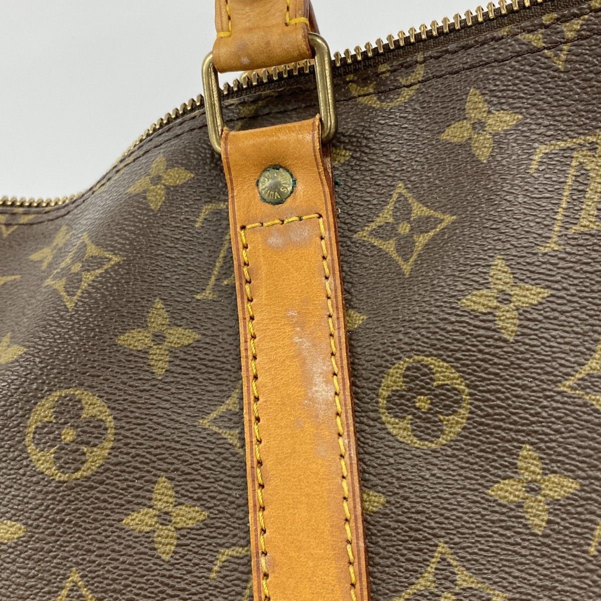 Louis Vuitton Boston Bag Monogram Keepall 55 Brown — view 8