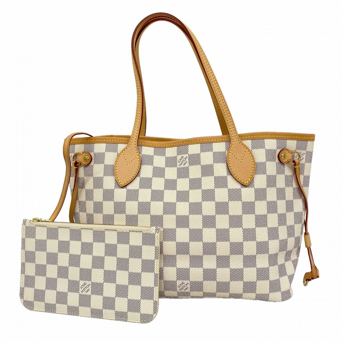 Louis Vuitton Tote Damier Azur Neverfull PM White