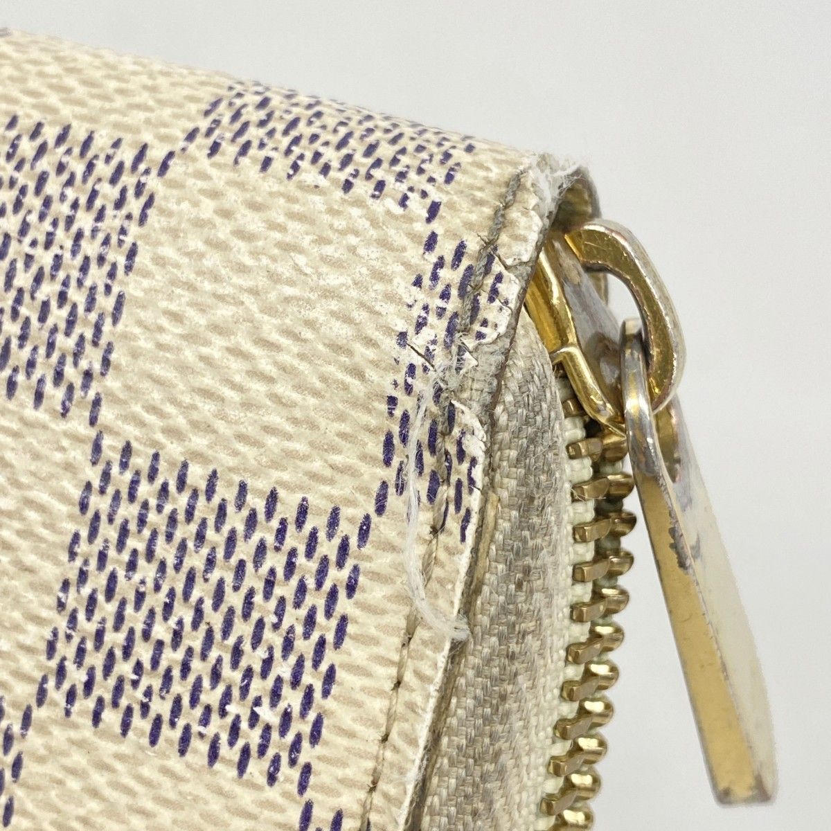 Louis Vuitton Wallet Damier Azur Zippy White — view 6