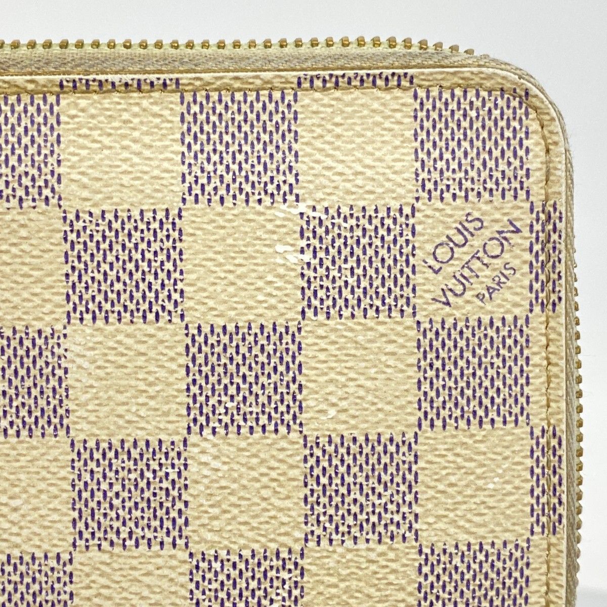 Louis Vuitton Wallet Damier Azur Zippy White — view 7