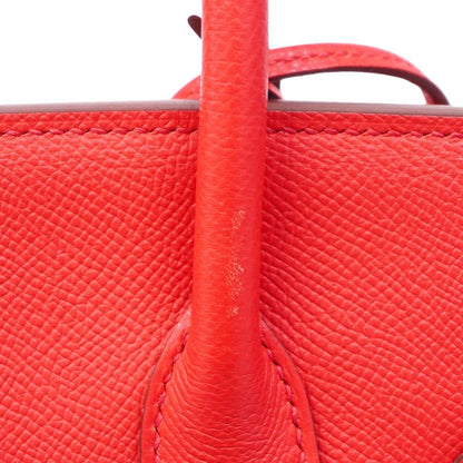 Hermes Handbag Birkin 30 Veau Epsom Rouge Pivoine Silver — view 8