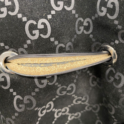 Gucci Shoulder Bag 001 Suede Black Gray Silver — view 8