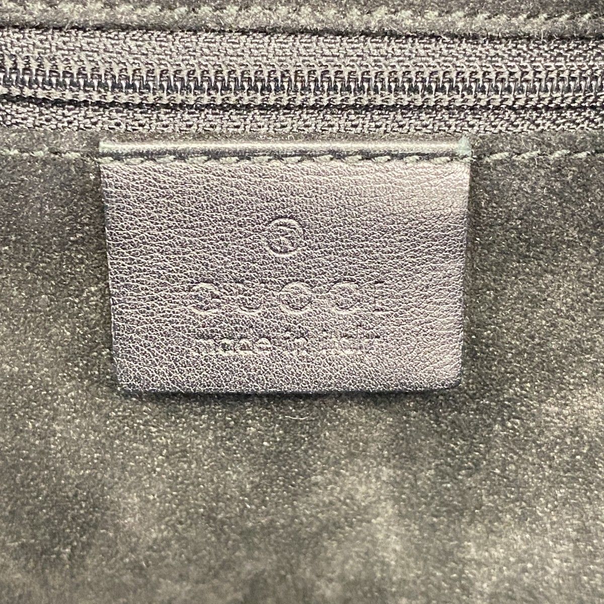 Gucci Shoulder Bag 001 Suede Black Gray Silver — view 5