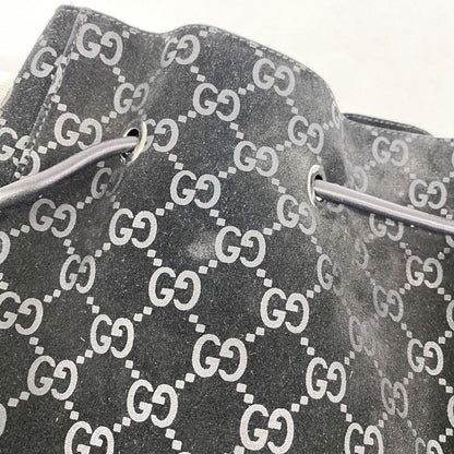 Gucci Shoulder Bag 001 Suede Black Gray Silver — view 7