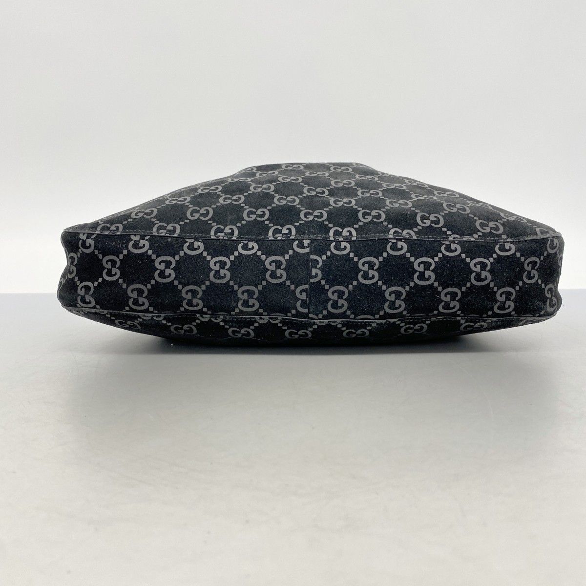 Gucci Shoulder Bag 001 Suede Black Gray Silver — view 3