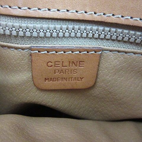 Celine Shoulder Bag Macadam Pattern Brown — view 3