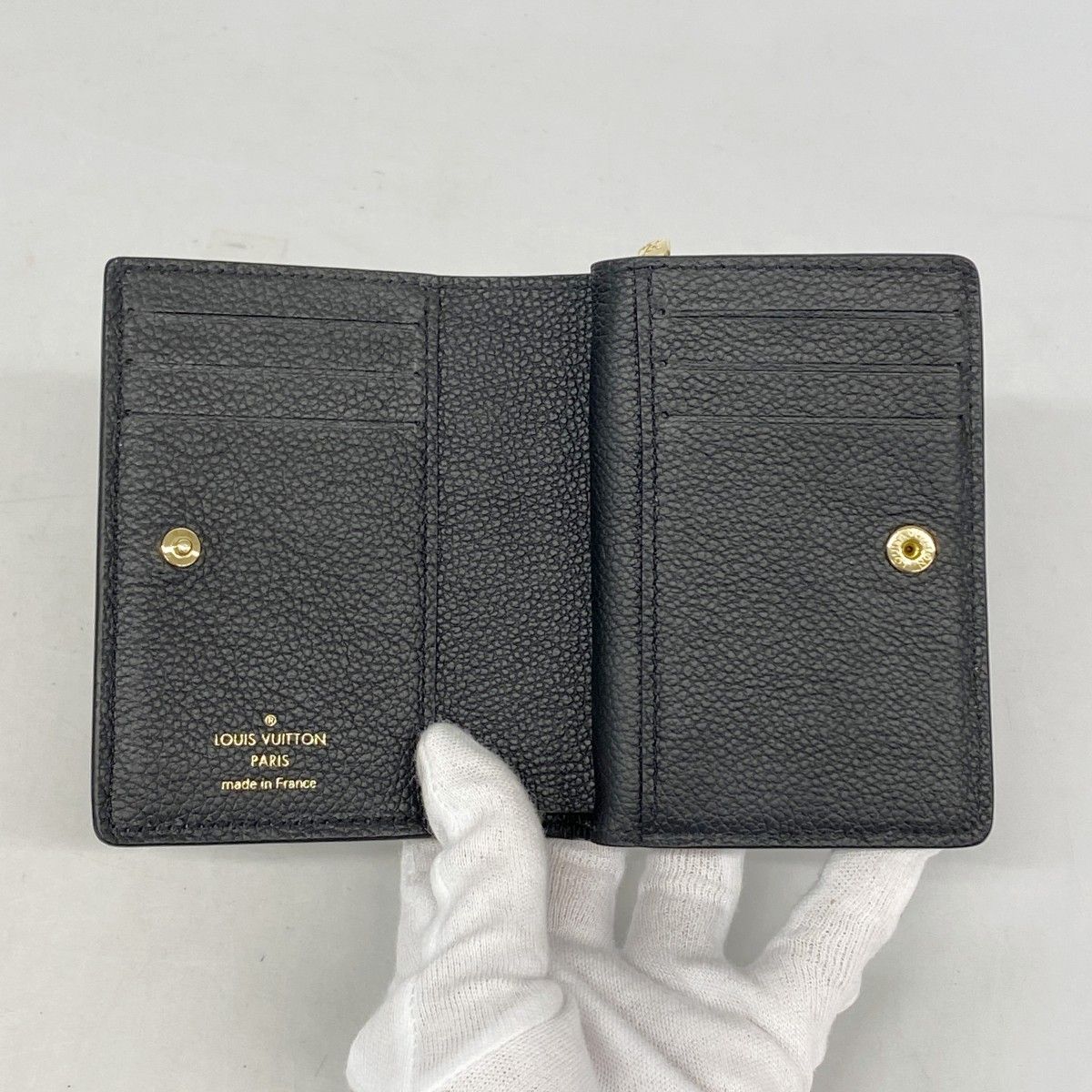 Louis Vuitton Wallet Monogram Empreinte Portefeuille Noir — view 3