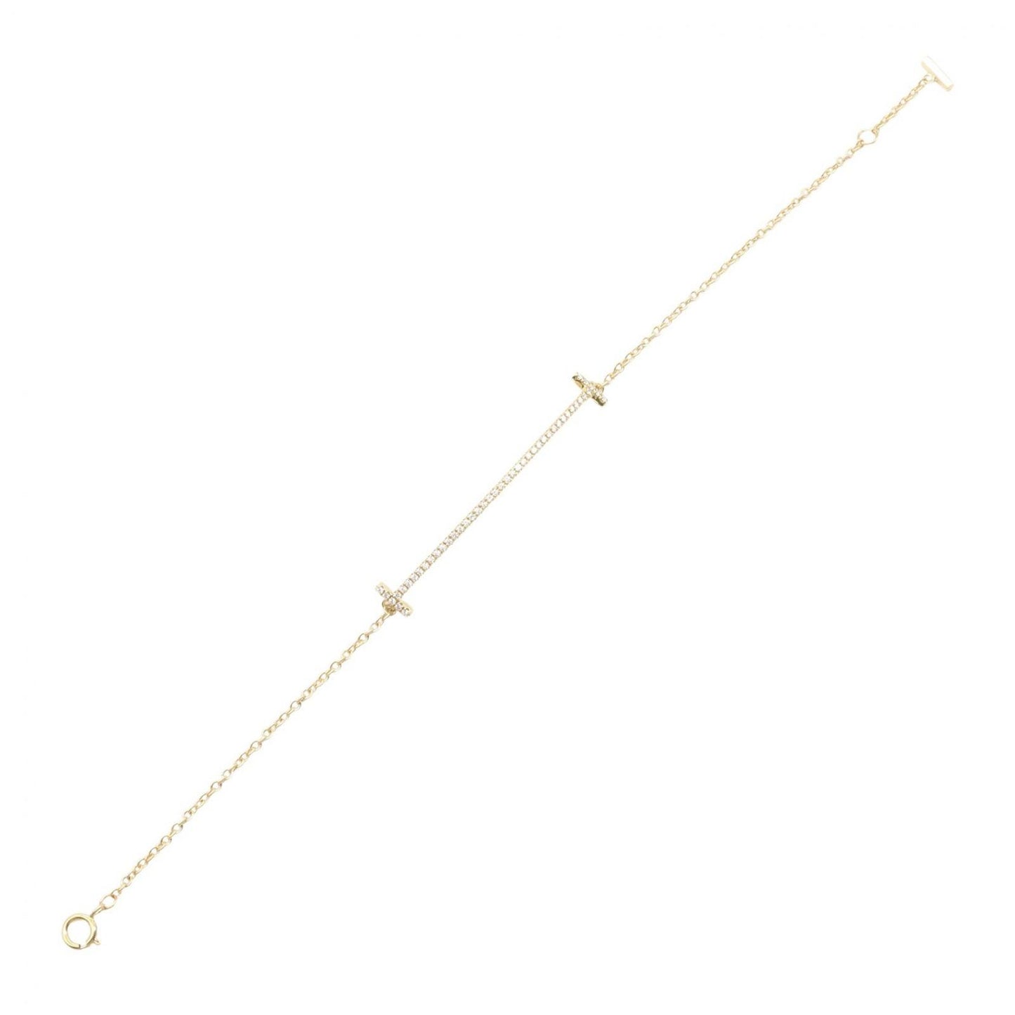 Tiffany & Co Bracelet T Smile Diamond 16 cm 18k — view 3