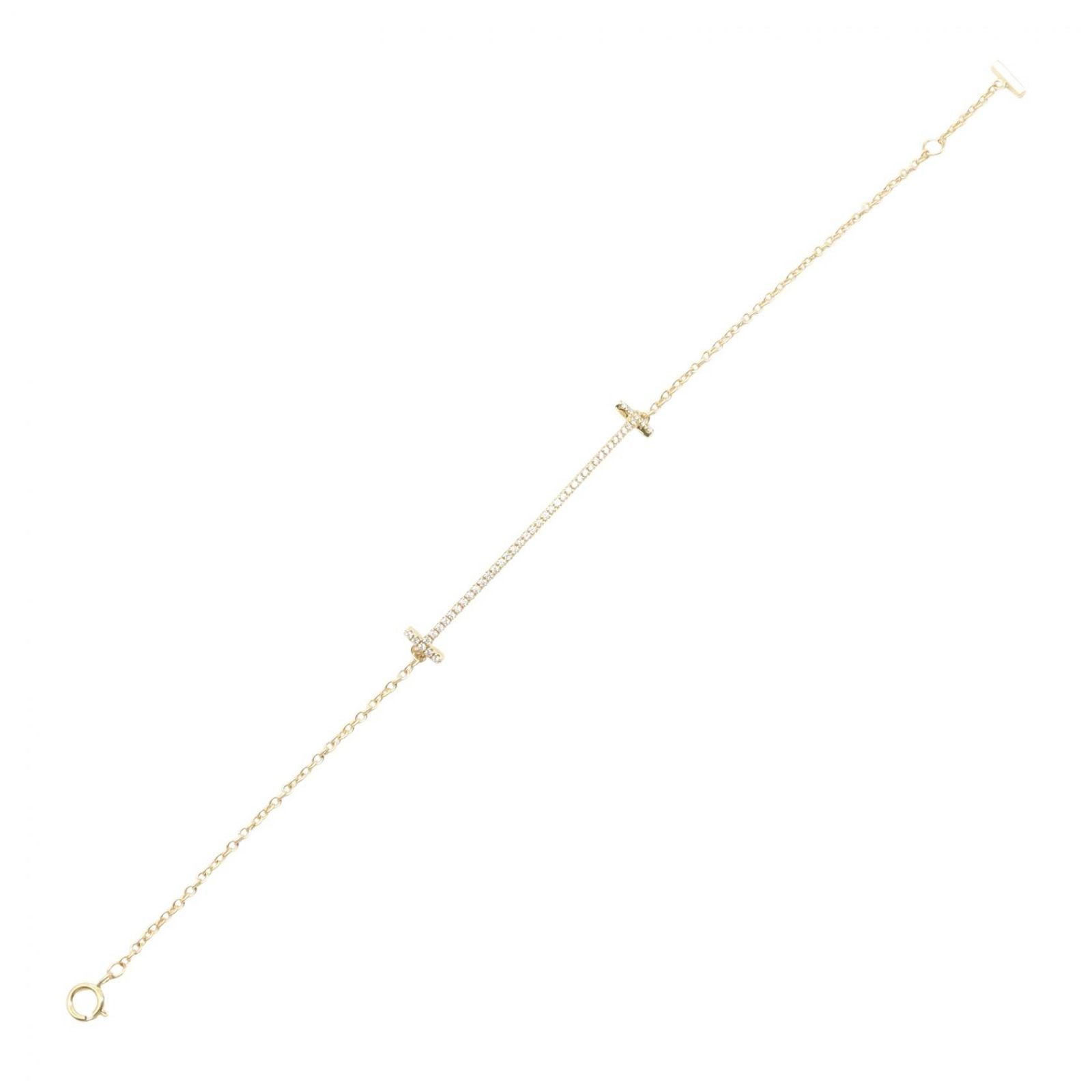 Tiffany & Co Bracelet T Smile Diamond 16 cm 18k — view 3