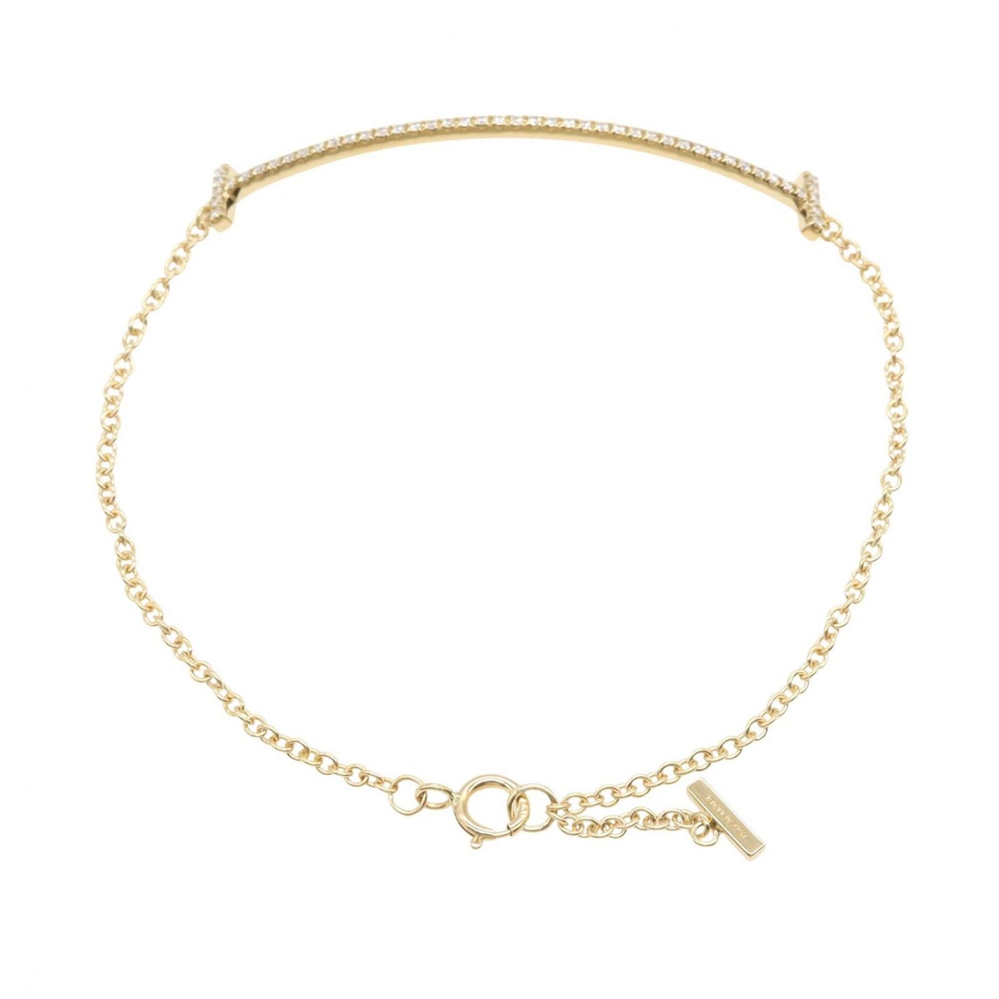 Tiffany & Co Bracelet T Smile Diamond 16 cm 18k — view 2