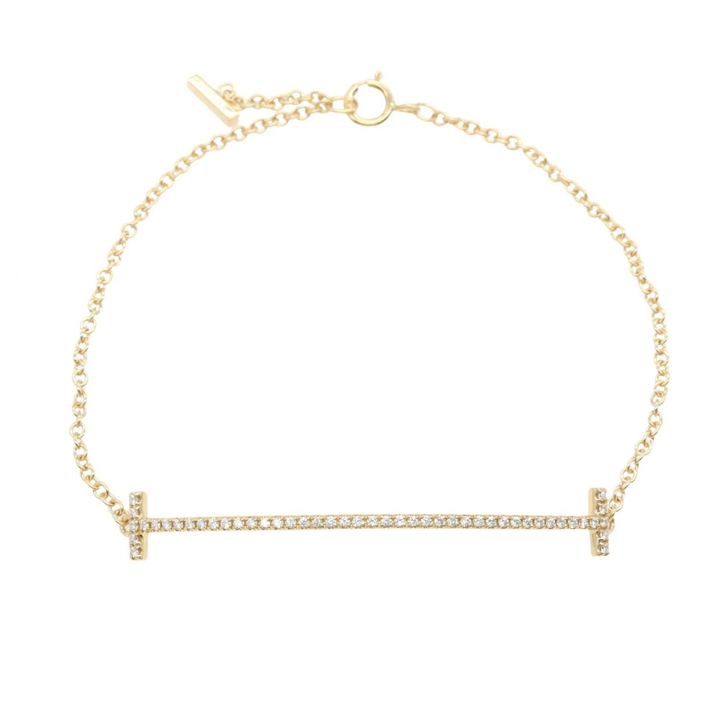 Tiffany & Co Bracelet T Smile Diamond 16 cm 18k