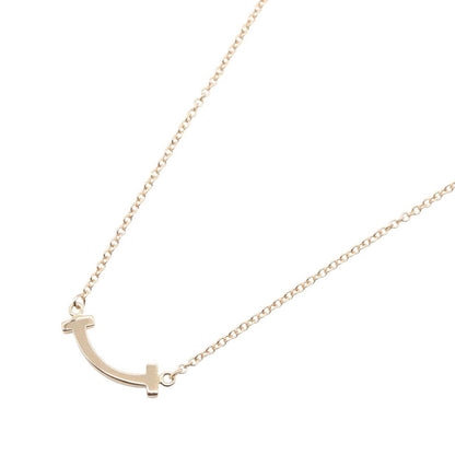 Tiffany & Co Necklace T Smile Mini 40.5 45.5 cm 18k Pink Gold