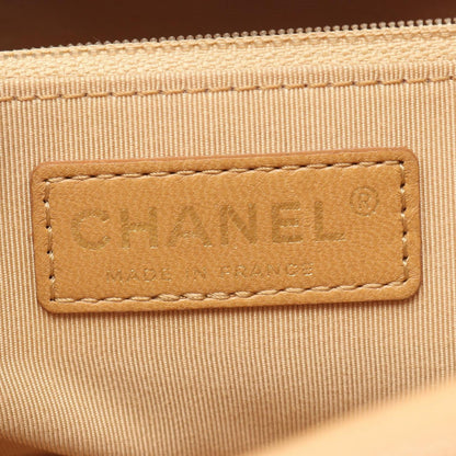 Chanel Handbag Quilted Beige Calf CC Logo Mini — view 4
