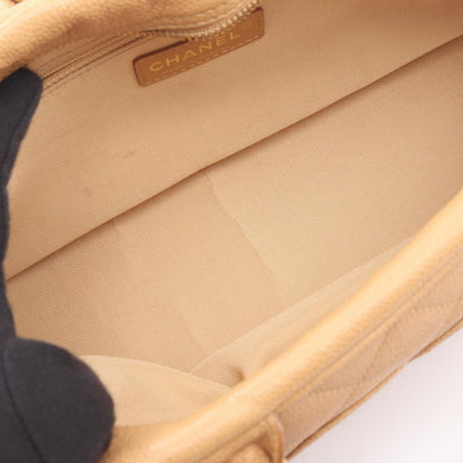 Chanel Handbag Quilted Beige Calf CC Logo Mini — view 6