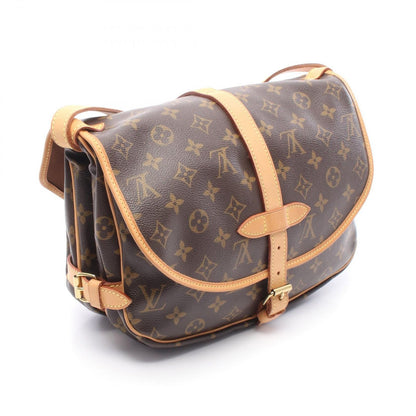 Louis Vuitton Shoulder Bag Saumur 30 Canvas Leather — view 2