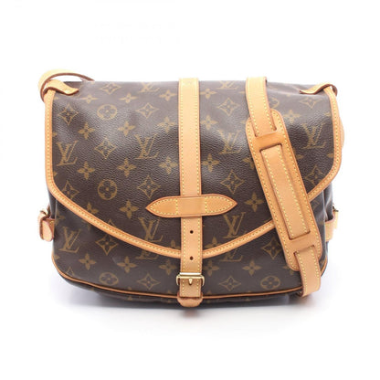 Louis Vuitton Shoulder Bag Saumur 30 Canvas Leather