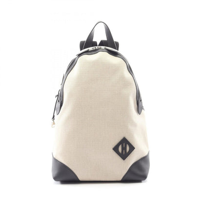 Hermes Backpack All Fishel Black Canvas Leather
