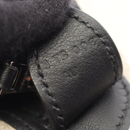 Hermes Backpack All Fishel Black Canvas Leather — view 5