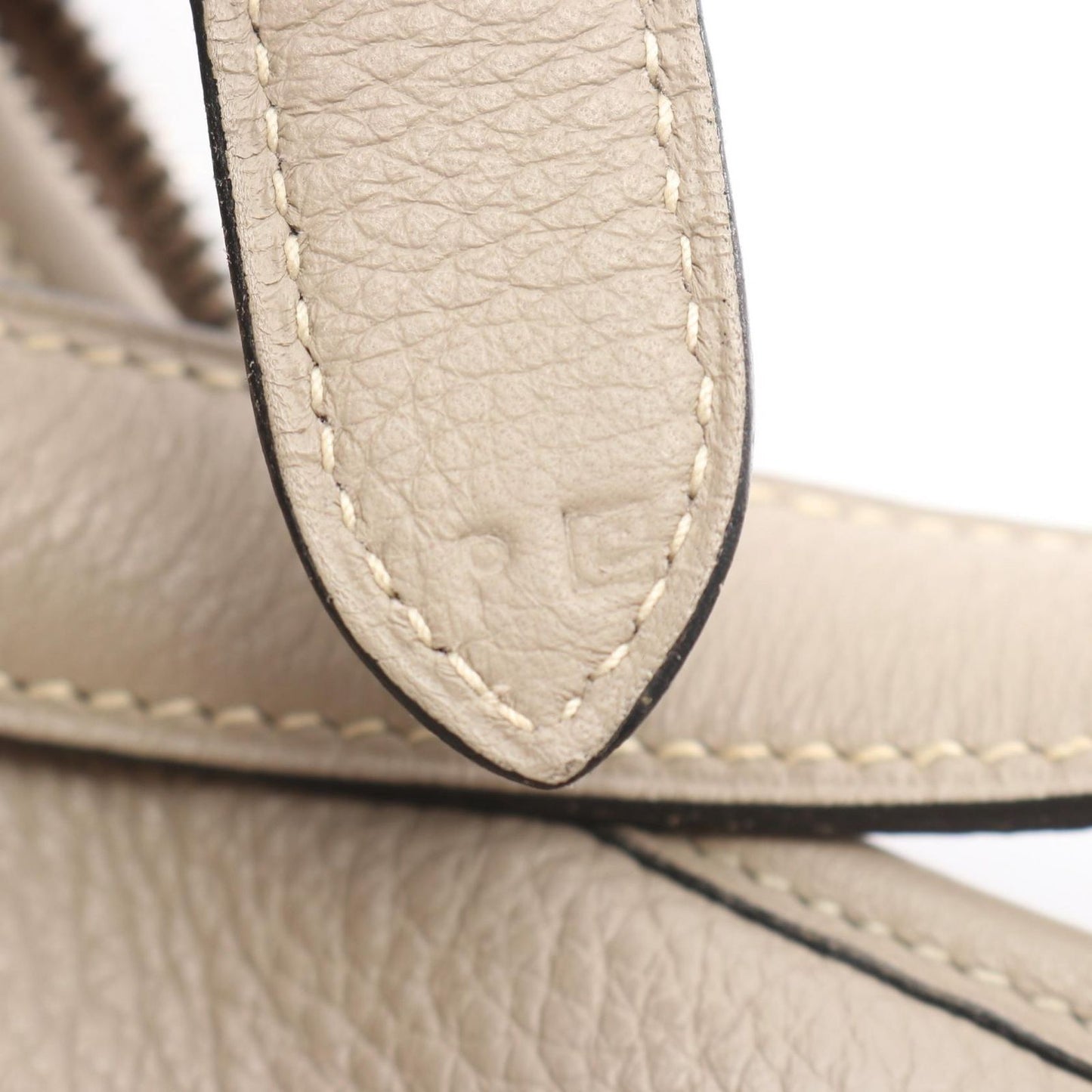 Hermes Shoulder Bag Trim 31 Gray Beige Leather — view 5