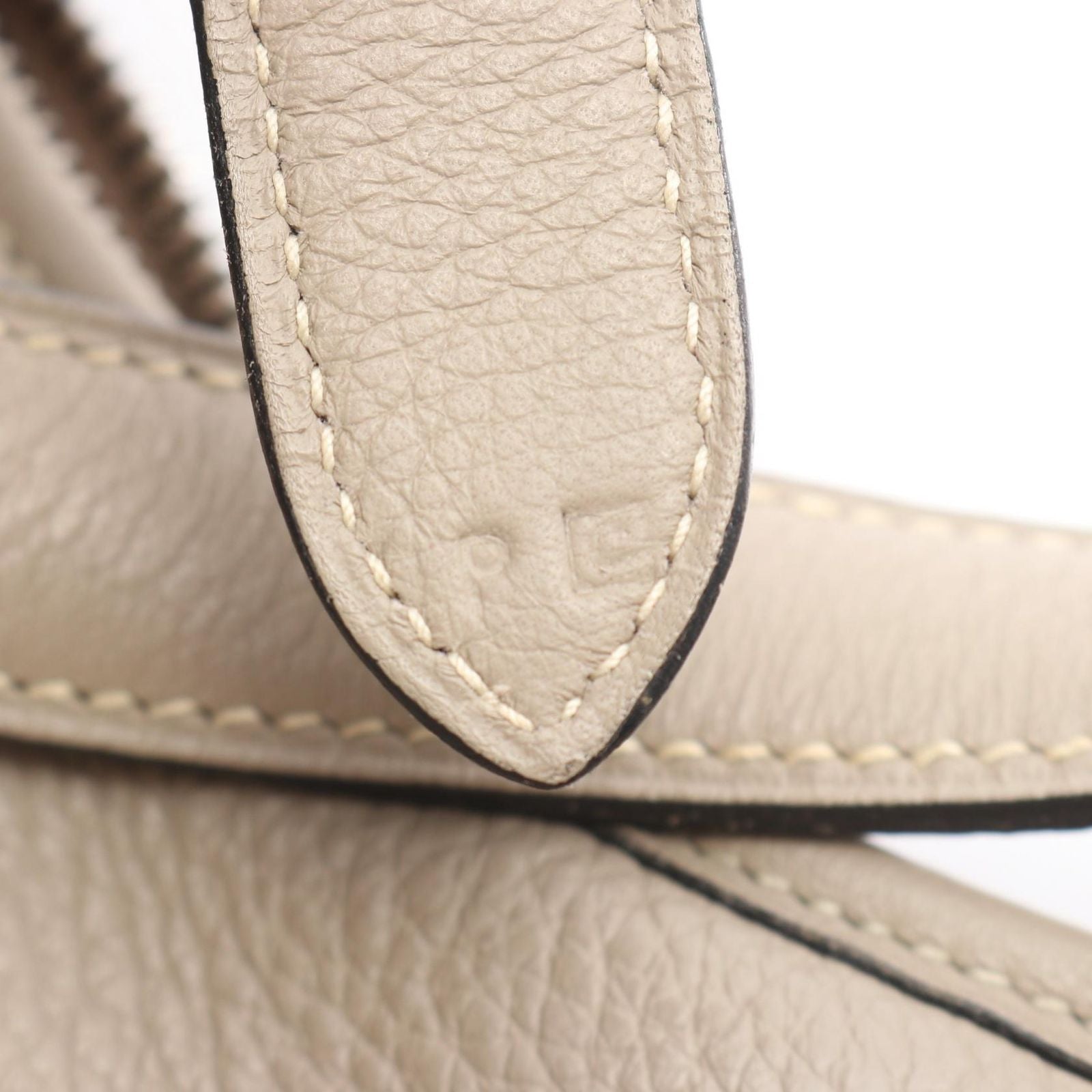 Hermes Shoulder Bag Trim 31 Gray Beige Leather — view 5