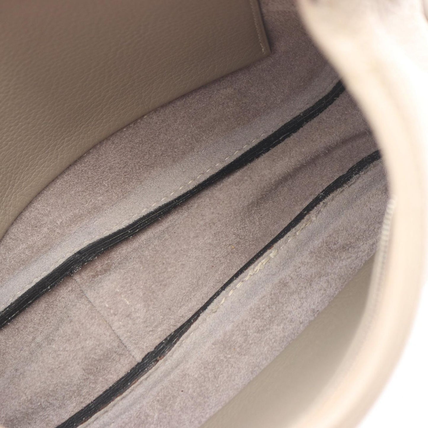 Hermes Shoulder Bag Trim 31 Gray Beige Leather — view 8