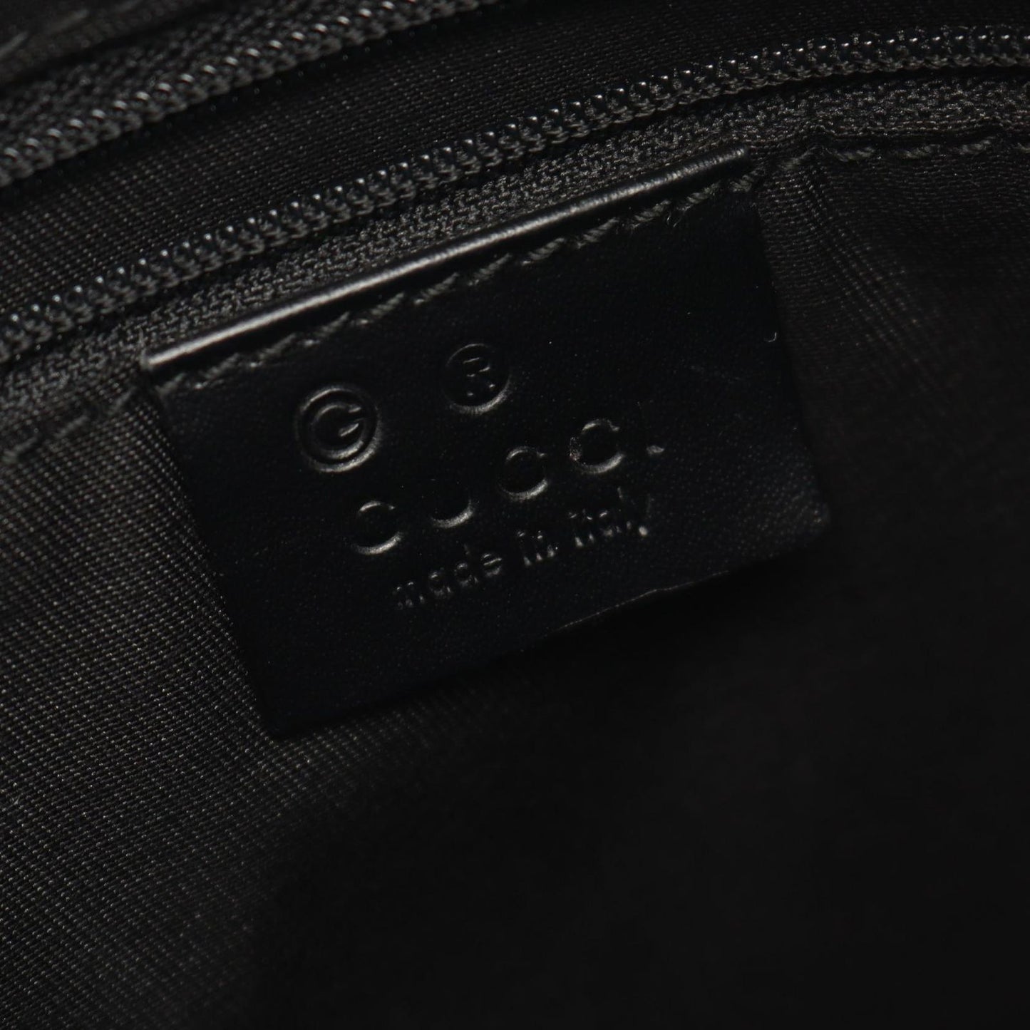 Gucci Shoulder Bag GG Pattern Black Canvas Leather — view 4