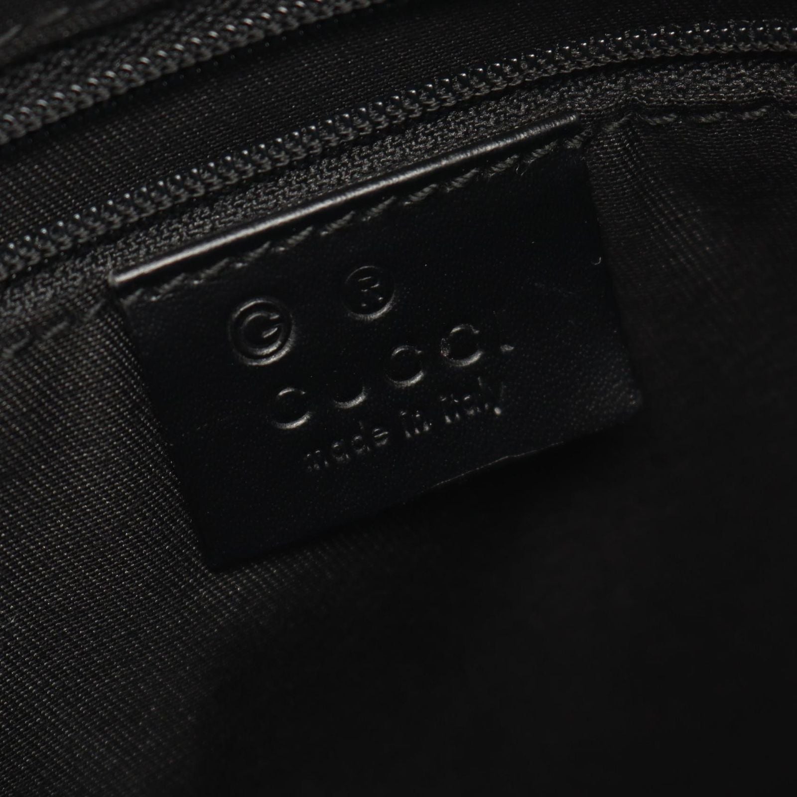 Gucci Shoulder Bag GG Pattern Black Canvas Leather — view 4