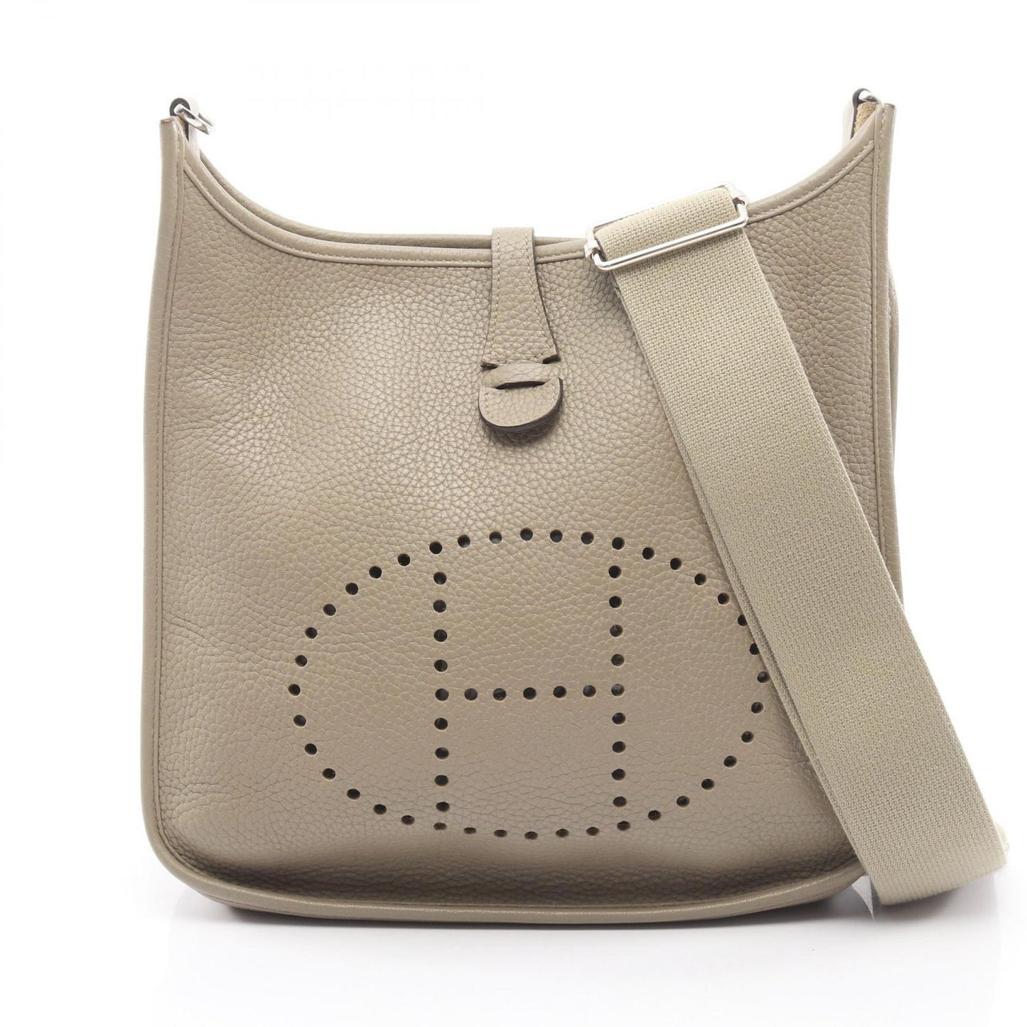 Hermes Shoulder Bag Evelyne 3 Trois PM Sage Leather