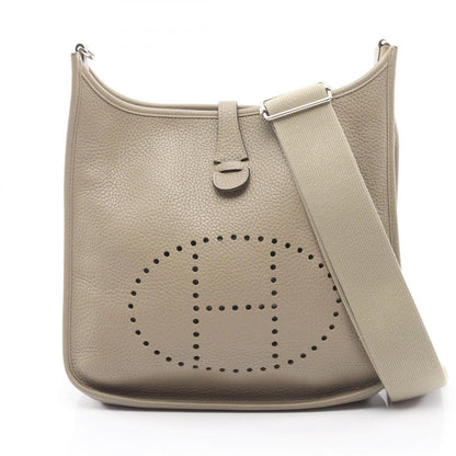 Hermes Shoulder Bag Evelyne 3 Trois PM Sage Leather