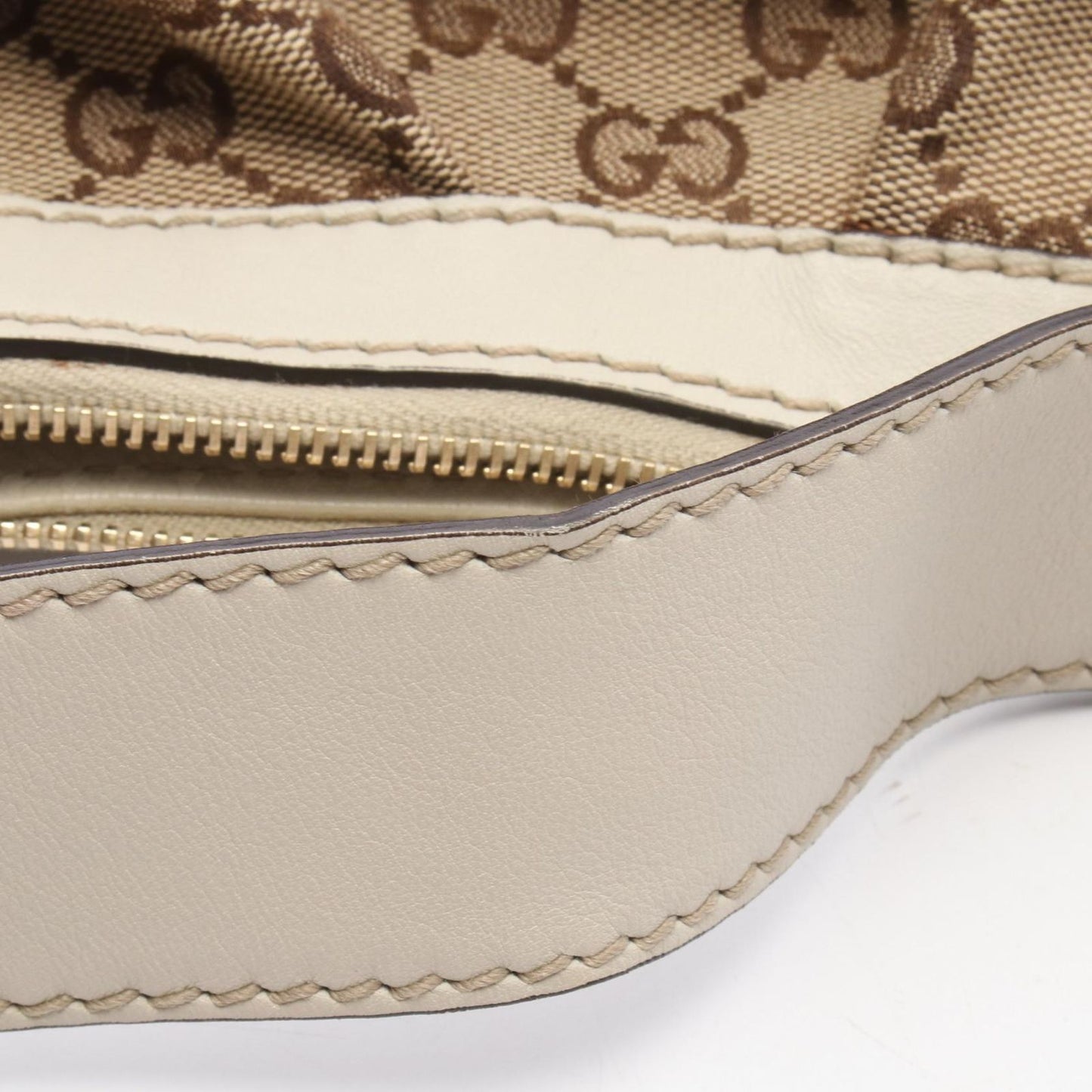 Gucci Shoulder Bag Ski GG Canvas Beige Ivory Ski — view 9